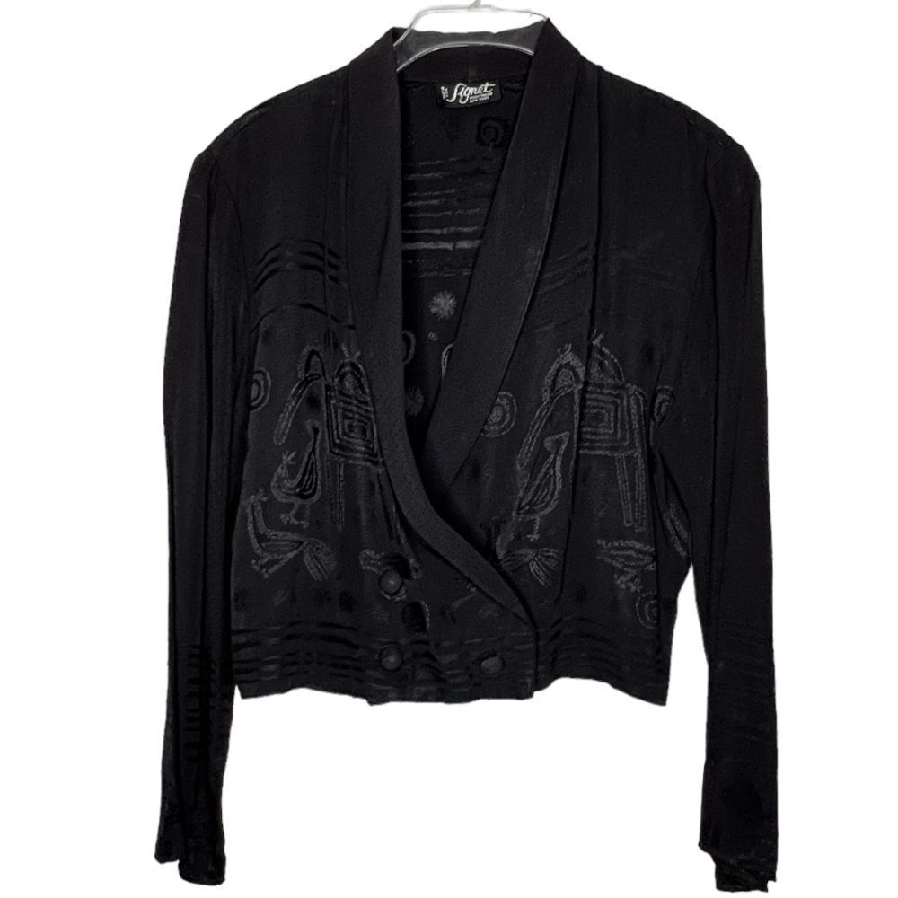 Vintage Signet Sportswear Black Jacket